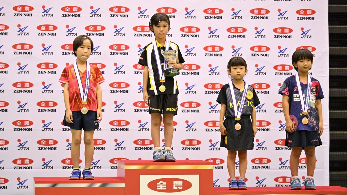 「最後まで頑張って勝てた」マイダス・鈴木菜月が全試合ストレート勝利で初優勝＜卓球・全農杯全日本ホカバ2025・バンビ女子ランキング＞