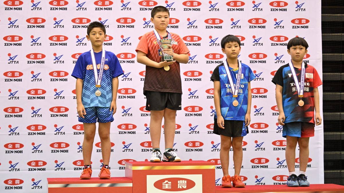 「将来の目標は世界チャンピオンです」姚梓聡がバンビに続きカブでも優勝＜卓球・全農杯全日本ホカバ2025・カブ男子ランキング＞