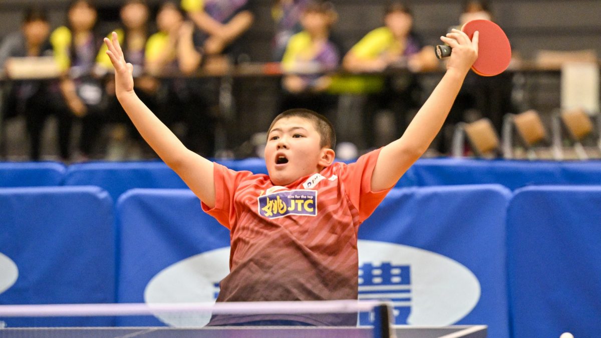 姚JTC・姚梓聡が完勝V　自身2度目のホカバ制覇＜卓球・全農杯全日本ホカバ2025・カブ男子準々決勝～決勝＞