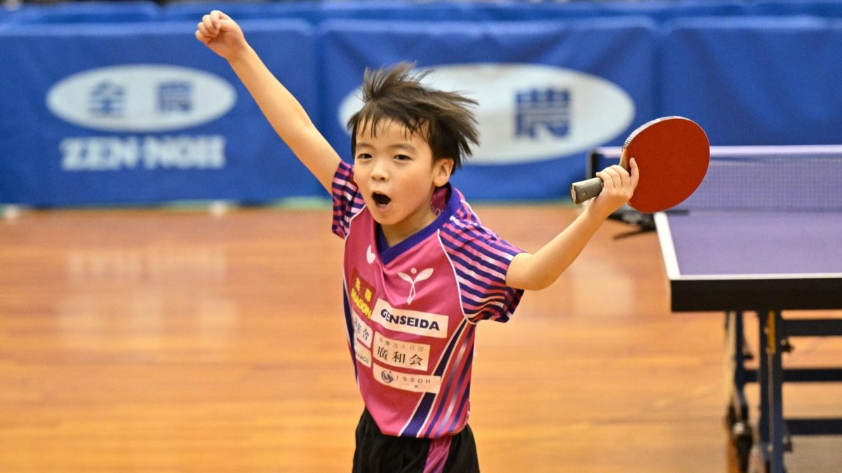 羽佳卓球倶楽部・植原渉が初V　全試合ストレート勝利の完全優勝に＜卓球・全農杯全日本ホカバ2025・バンビ男子準々決勝～決勝＞