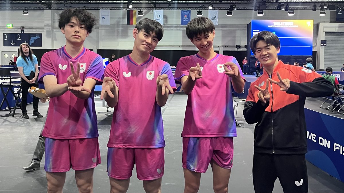 男女日本代表はともに白星スタート　1位通過で決勝トーナメントへ＜卓球・FISUワールドユニバーシティゲームズ2025＞