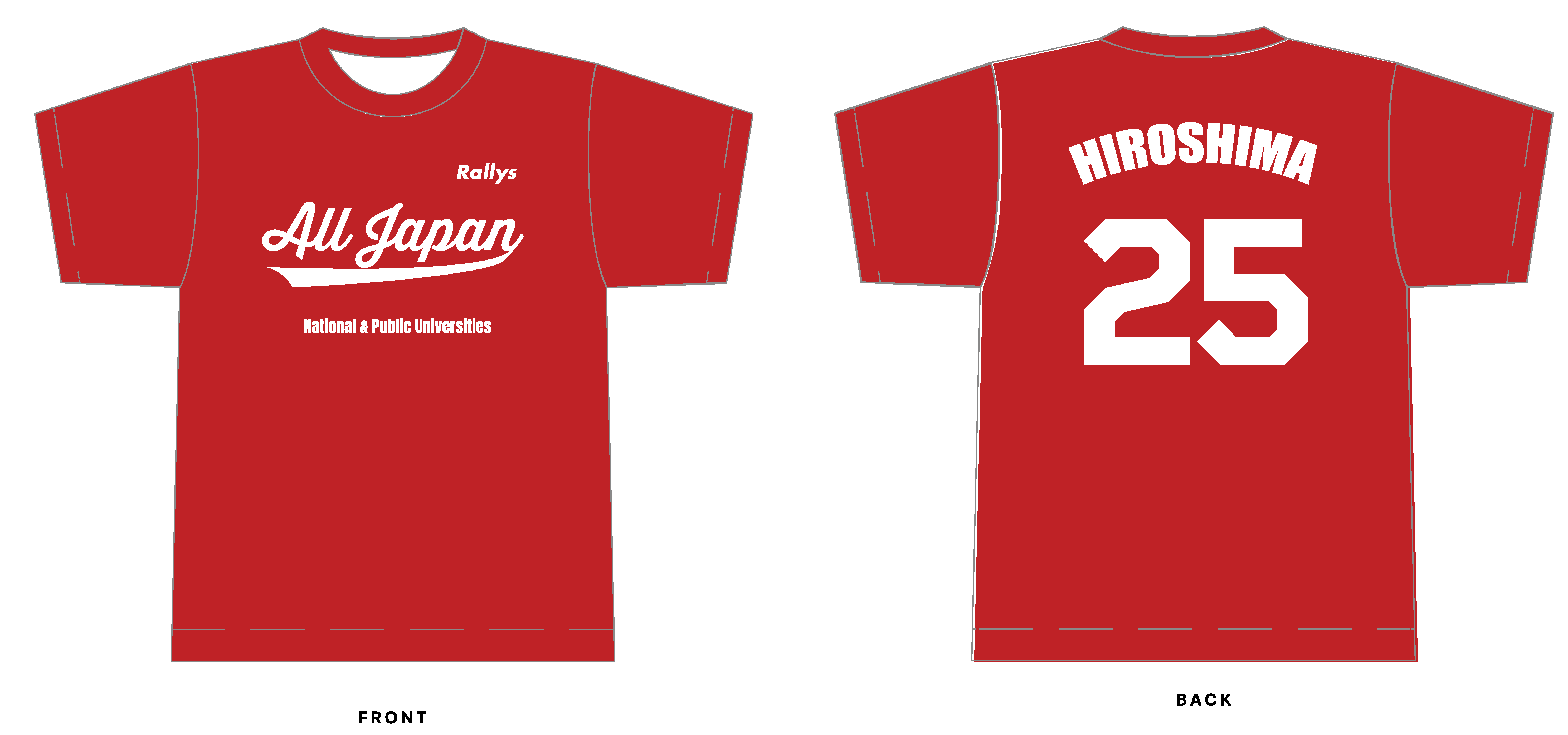 写真：Rallysオリジナルの記念Tシャツ（レッド）/提供：ラリーズ編集部