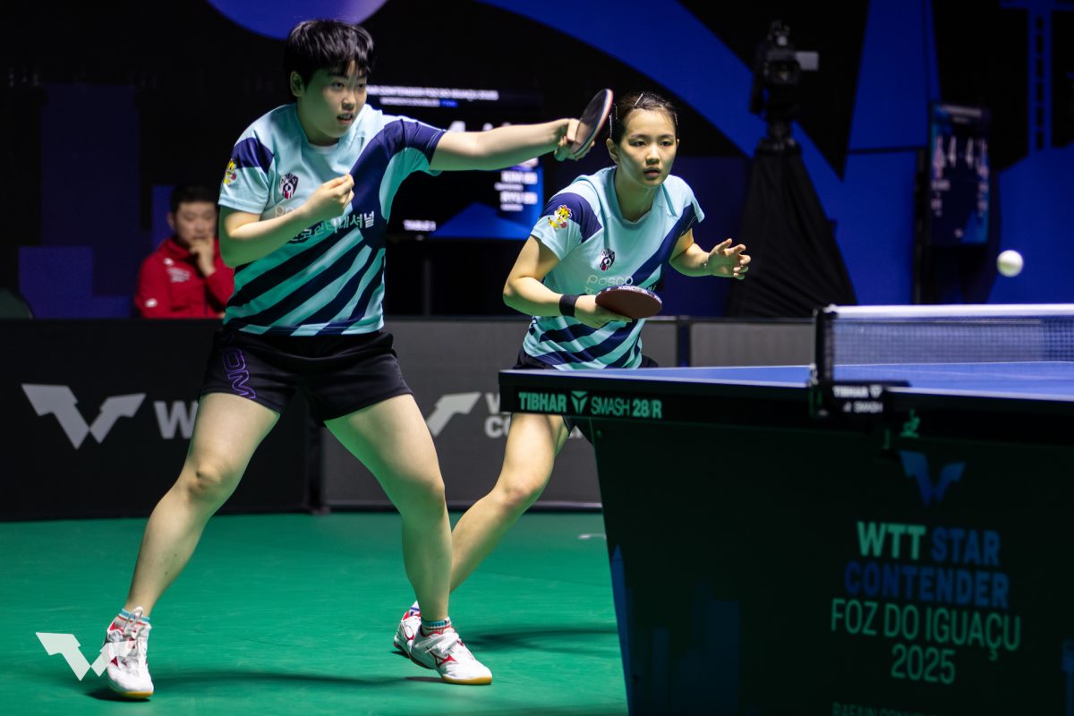 写真：金娜英（キムナヨン）/リュウ・ハンナ（韓国）/提供：WTT