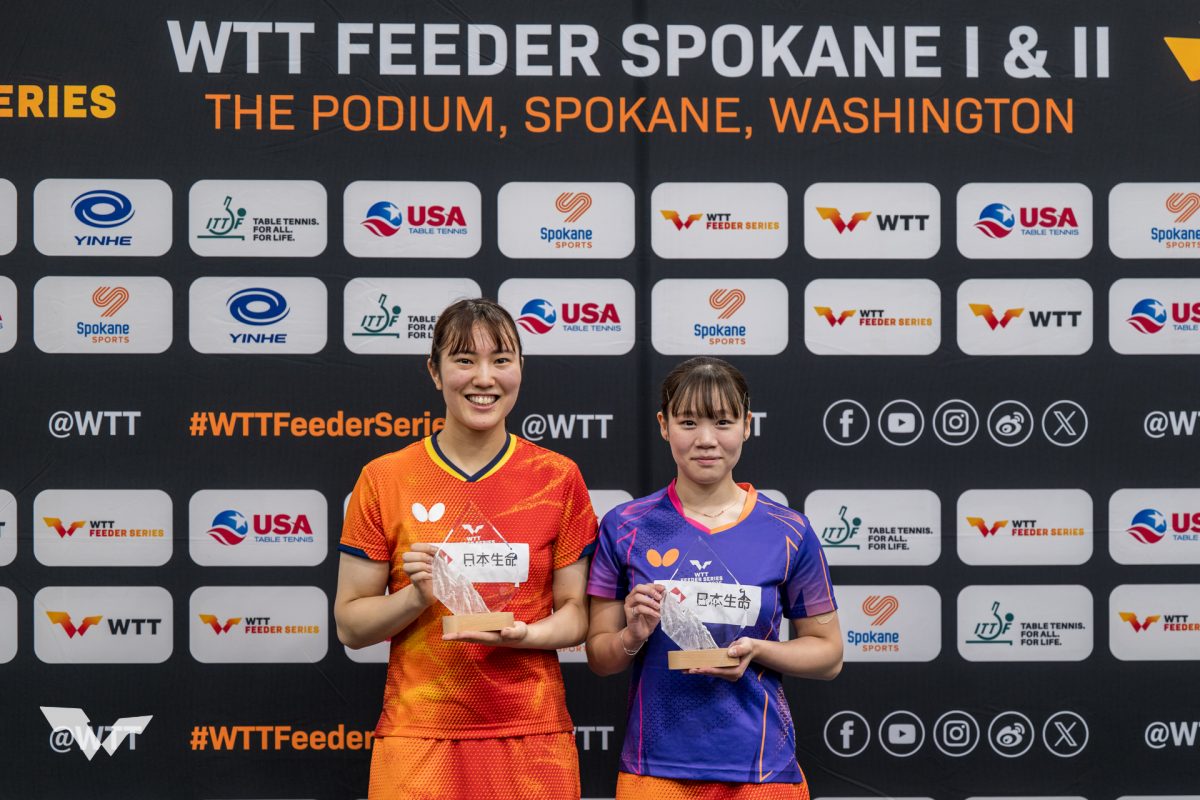 写真：笹尾明日香/上澤杏音（日本生命）/提供：WTT