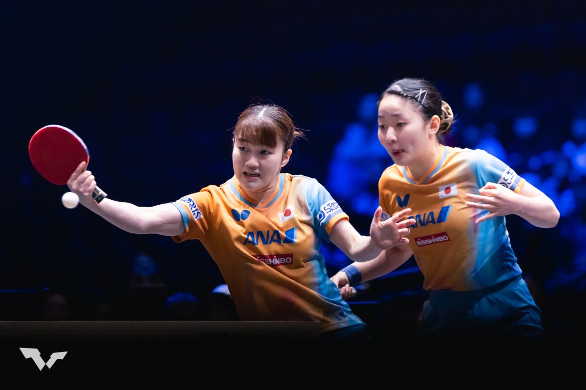 写真：大藤沙月（ミキハウス）/張本美和（木下グループ）/提供：WTT