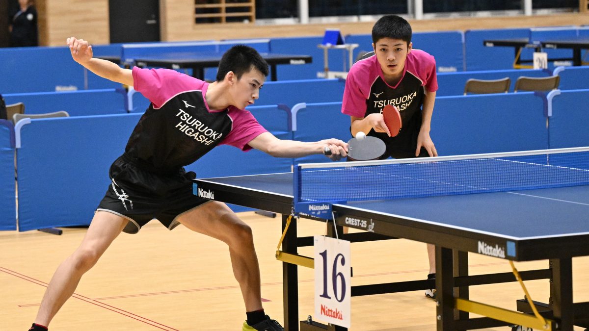 鶴岡東・阿部鴻憲/石塚雄人ペア、快進撃で初の全国表彰台「次は団体戦やシングルスでも」＜卓球・インターハイ2025＞