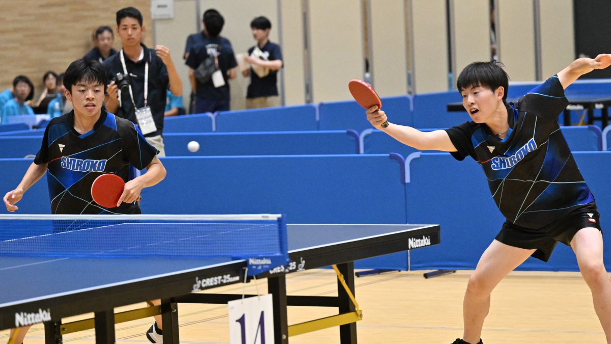 「悔しいけどよかった」白子・北村悠貴/大畑瑛祐ペア、男子ダブルスで2年連続準V＜卓球・インターハイ2025＞
