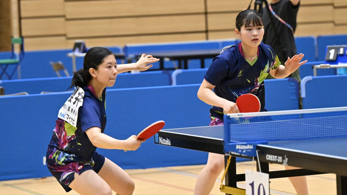 星槎横浜・牧野美玲/櫻井花ペアが初優勝＜卓球・インターハイ2025/女子ダブルス決勝＞