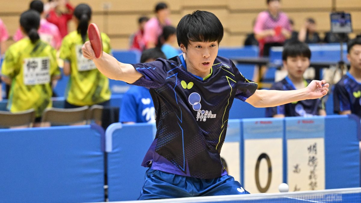 男子学校対抗で4強決定　2日には男子シングルスがスタート＜卓球・インターハイ2025＞