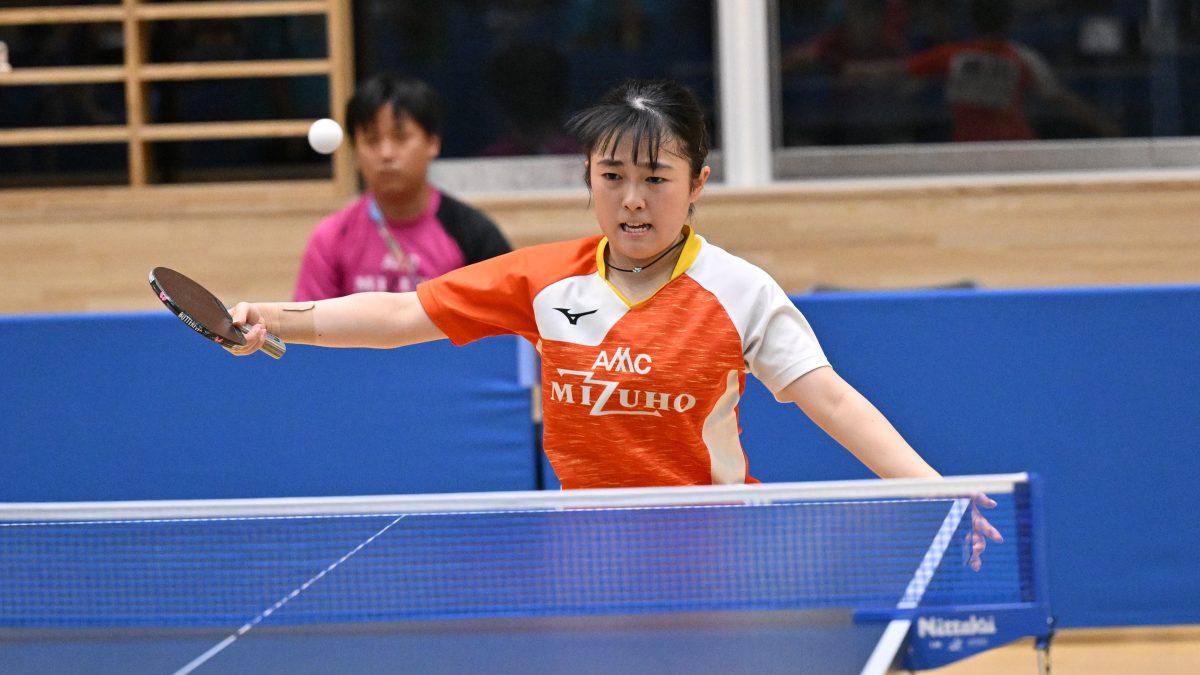 愛み大瑞穂・川原夕奈、星槎横浜・牧野美玲らが2回戦勝利＜卓球・インターハイ2025/女子シングルス2回戦①＞