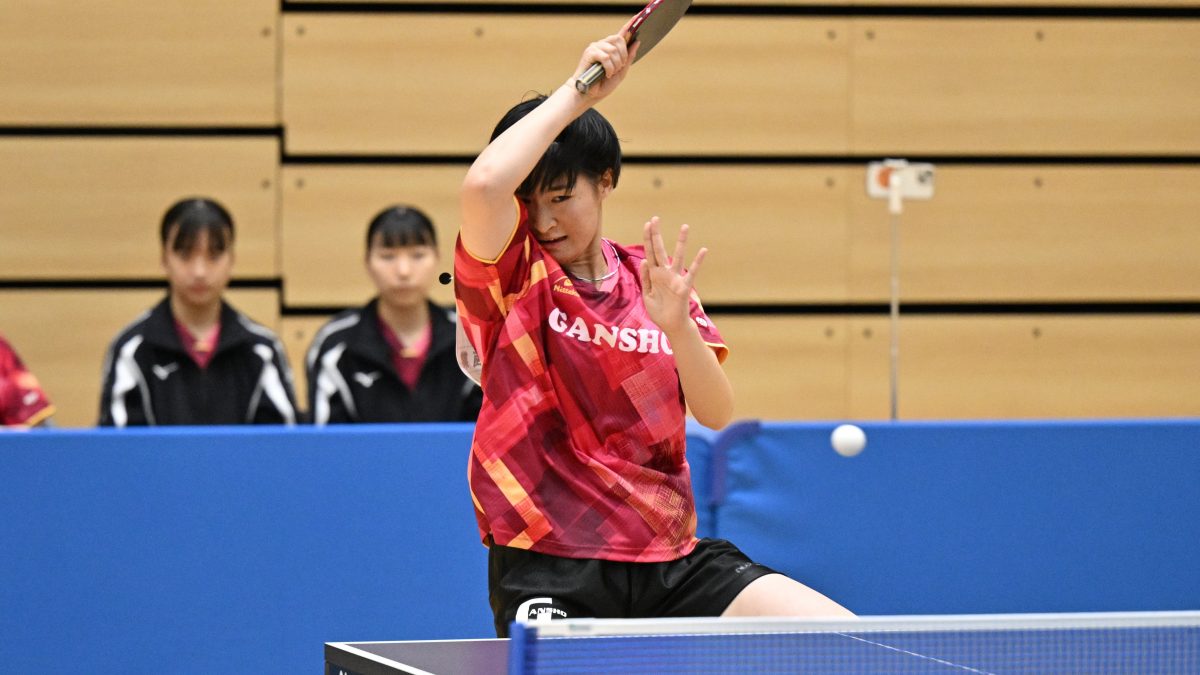 岩国商業が昨年8強の明徳義塾を撃破　武蔵野は明豊下す＜卓球・インターハイ2025/女子学校対抗3回戦＞