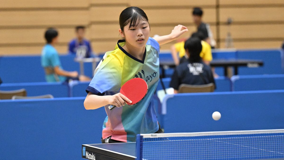 和洋国府台・坂本恵菜、滋賀学園・木村天音らが2回戦へ＜卓球・インターハイ2025/女子シングルス1回戦②＞