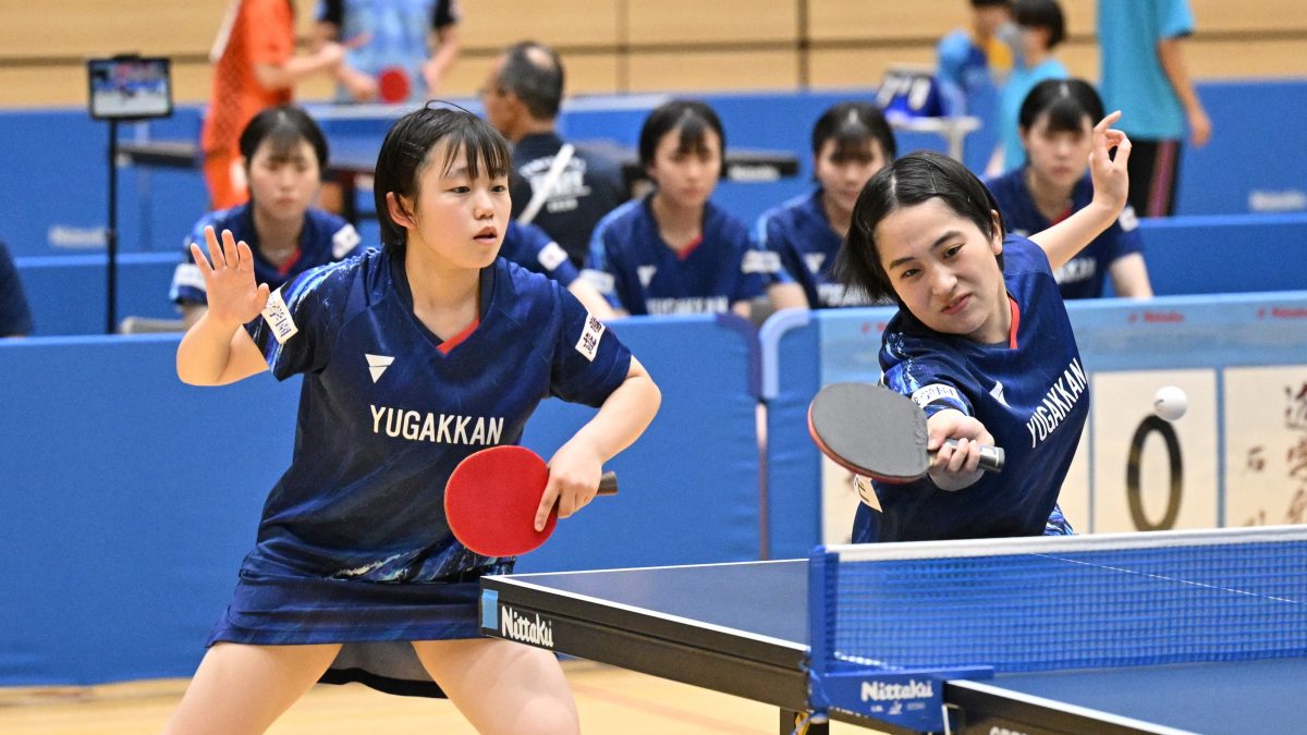 遊学館から2ペアがランク入り　正智深谷・樋浦光/熊田陽花ペアは星槎横浜ペア下す＜卓球・インターハイ2025/女子ダブルス4回戦＞