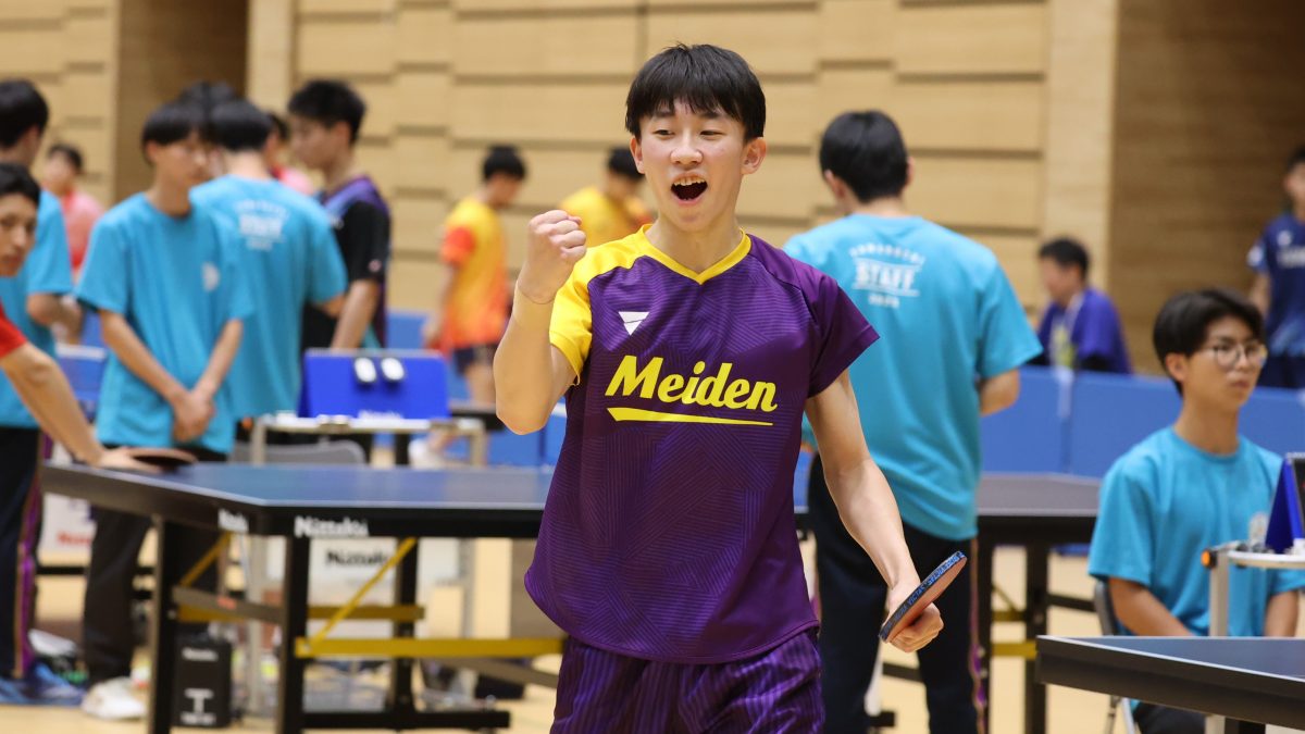 愛工大名電、新潟産大附との激戦制して8強入り　実践学園、遊学館らも準々決勝へ＜卓球・インターハイ2025/男子学校対抗3回戦＞