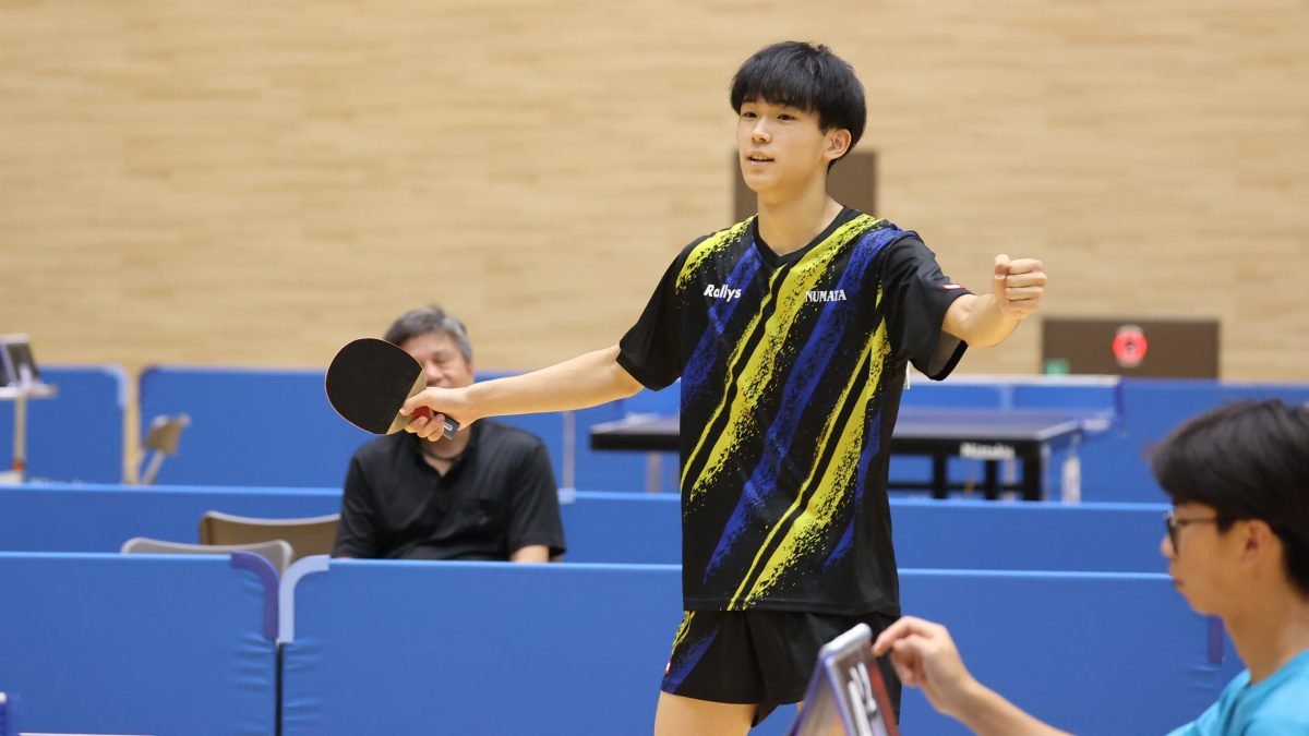 自身初シングルスランク入りの沼田・長尾咲陽人「色々な大会で今よりも良い結果を」＜卓球・インターハイ2025＞