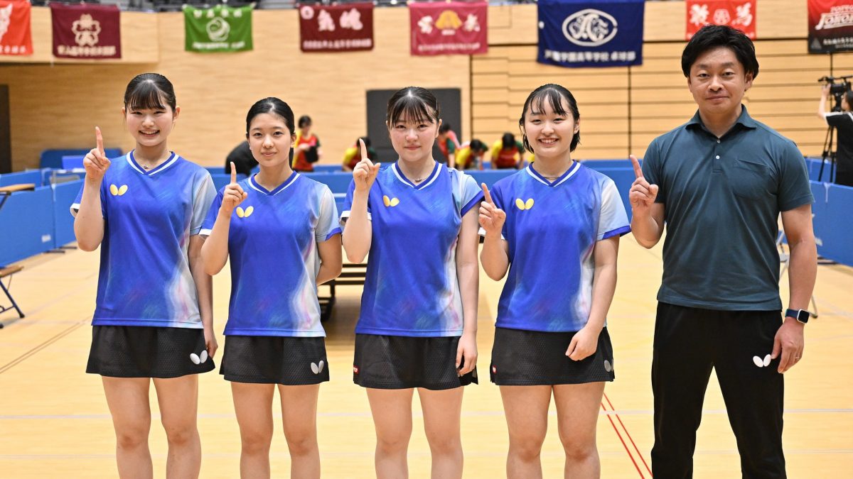 星槎横浜、王者・四天王寺を下し初出場初優勝＜卓球・インターハイ2025/女子学校対抗決勝＞