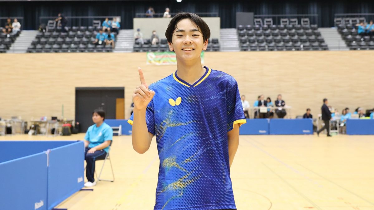 川上流星が1年生で単複2冠達成「トップチームの選手との練習が活きた」＜卓球・インターハイ2025/男子シングルス決勝＞