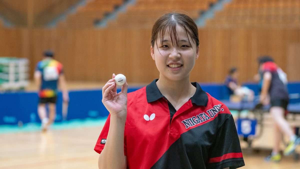新潟大学・長部心奈が優勝　女子複との2冠達成＜第65回全国国公立大学卓球大会・女子単＞