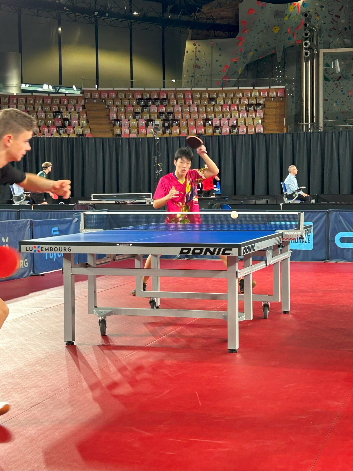 写真：谷本拓海（育英高）/提供：高体連卓球専門部