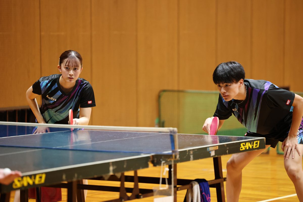 写真：稲垣幸菜選手（中央大学）、島岡修斗選手（安田学園高）/撮影：ラリーズ編集部