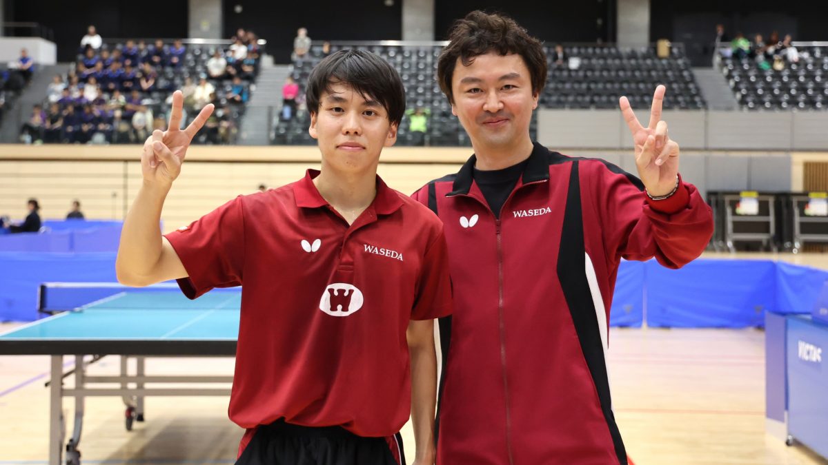 濵田一輝が悲願の初優勝　男子ダブルスとの2冠達成＜卓球・全日学2025/男子シングルス決勝＞