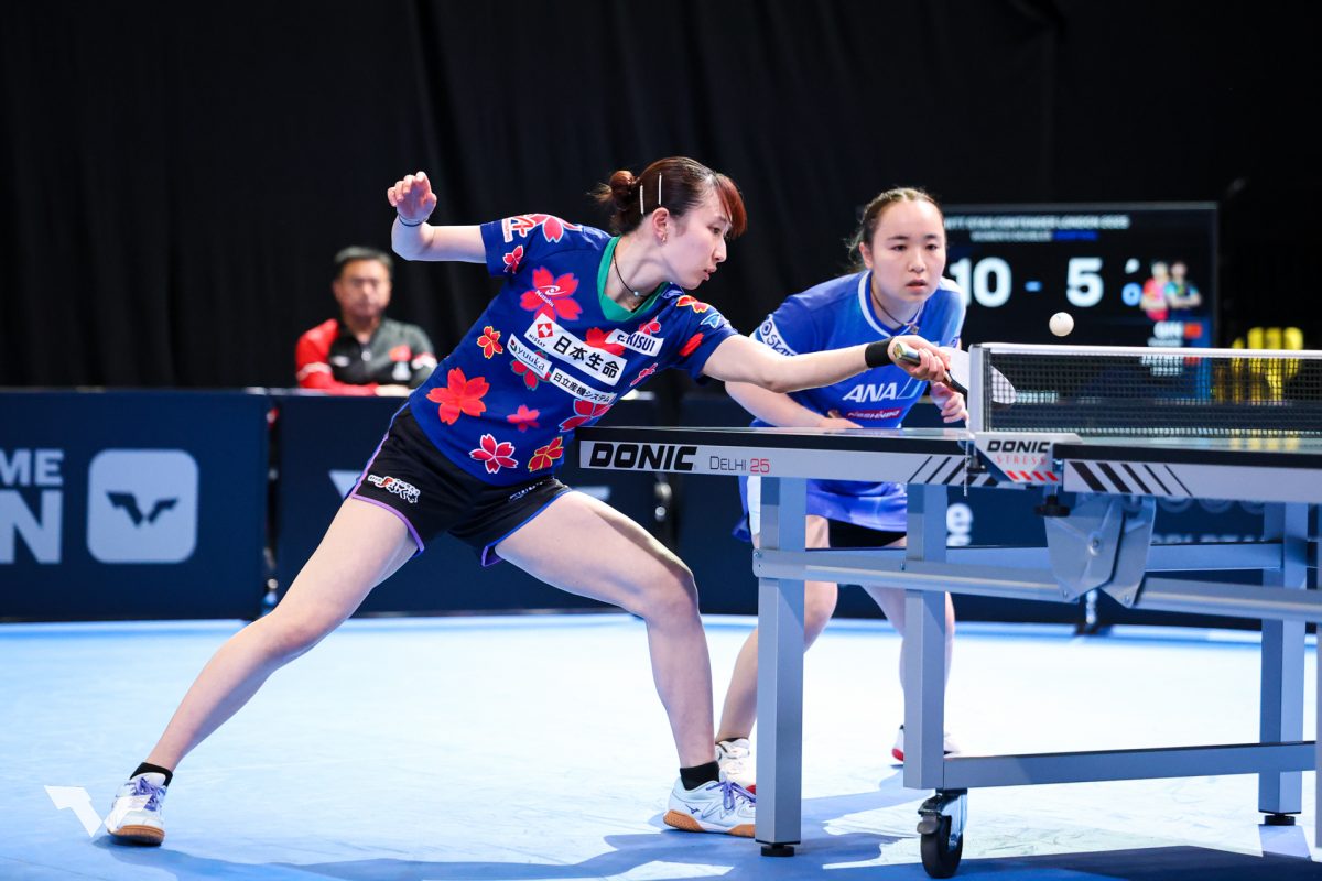 写真：早田ひな（日本生命）/伊藤美誠（スターツ）/提供：WTT