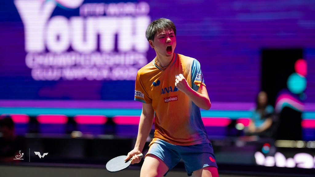 遊学館ジュニア・平塚健友がフルゲーム制して初戦突破　日本選手全員がシングルスで白星発進＜卓球・世界ユース2025＞