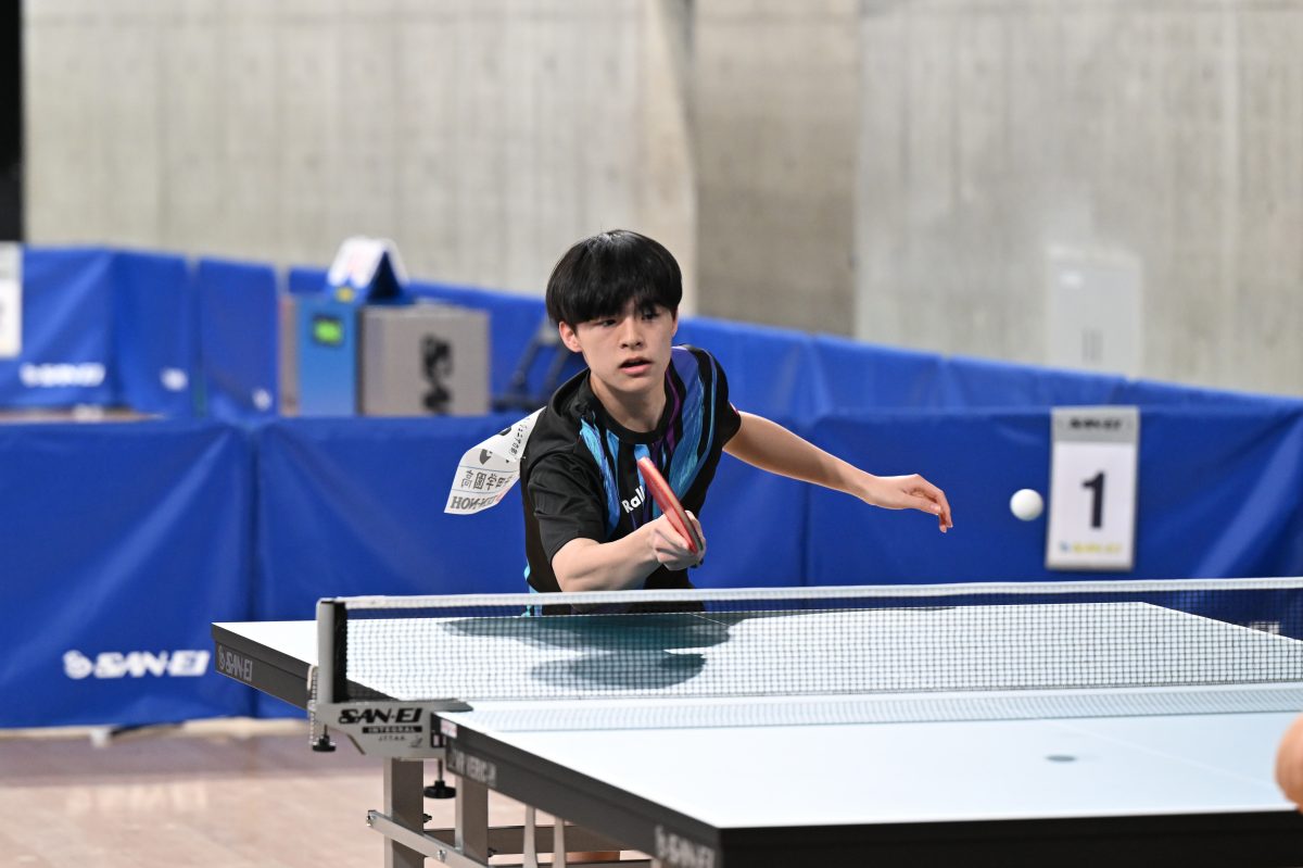 写真：全日本選手権出場時の島岡修斗（安田学園高）/撮影：ラリーズ編集部