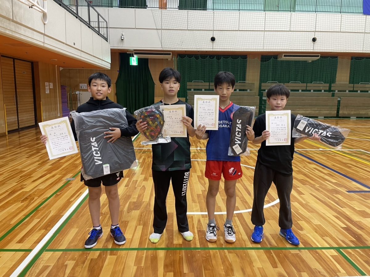 写真:ホープス男子の部入賞者/撮影:ラリーズ編集部