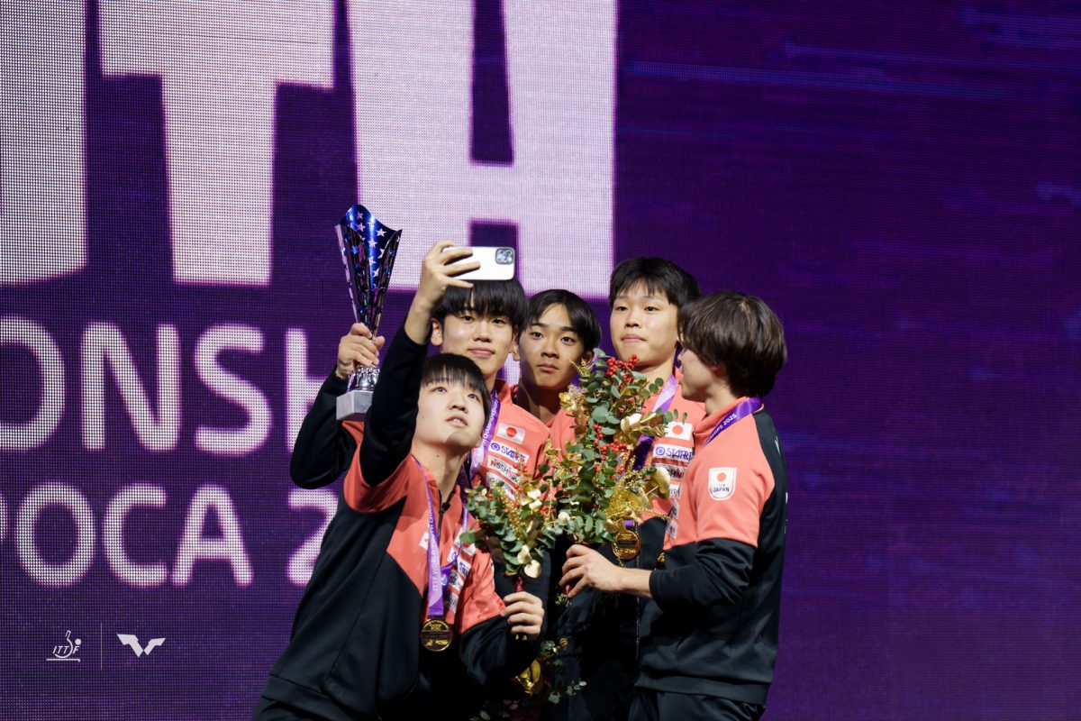 写真：U19男子日本代表/提供：ITTF