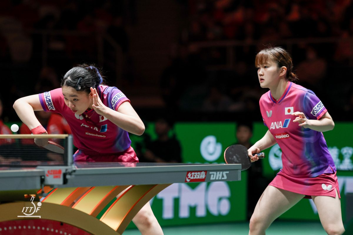 写真：張本美和（木下グループ）/大藤沙月（ミキハウス）/提供：ITTFWorld