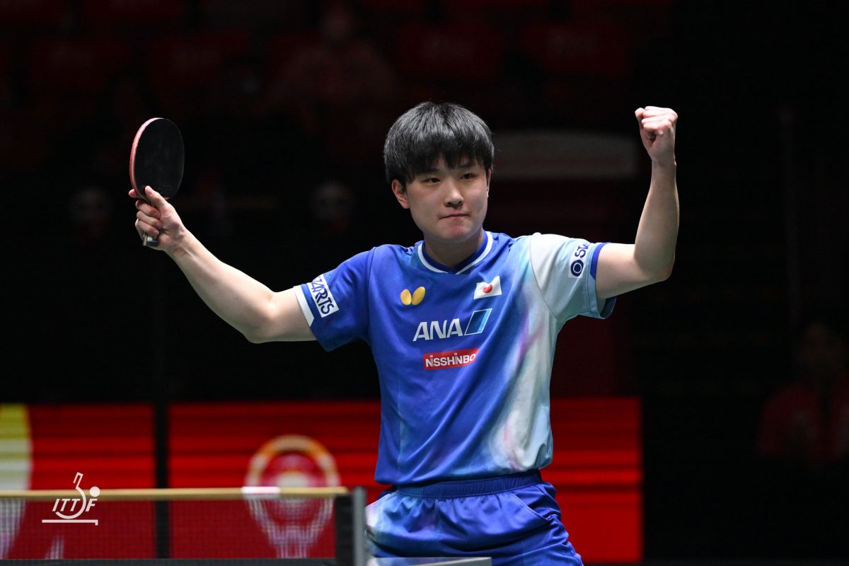 写真：張本智和（トヨタ自動車）/提供：ITTFWorld