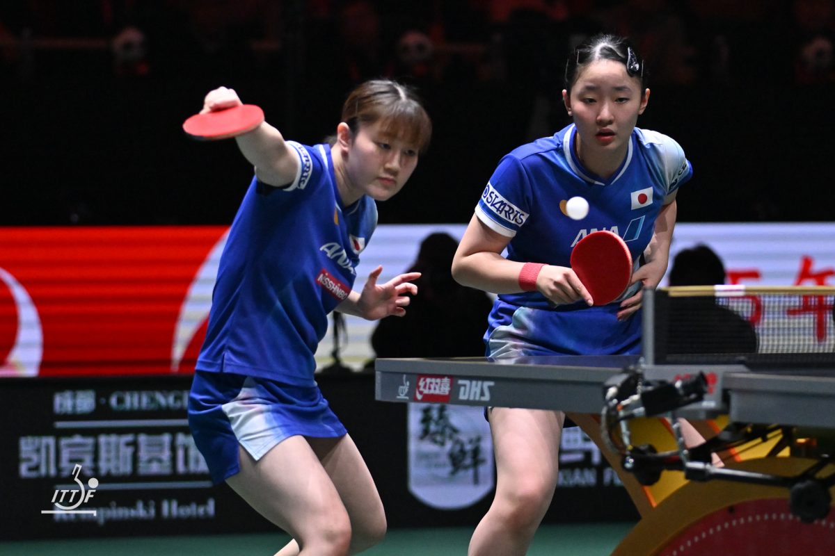 写真：張本美和（木下グループ）/大藤沙月（ミキハウス）/提供：ITTFWorld