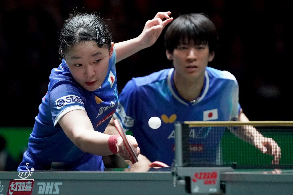 戸上隼輔（井村屋グループ）/張本美和（木下グループ）/提供：ITTFWorld