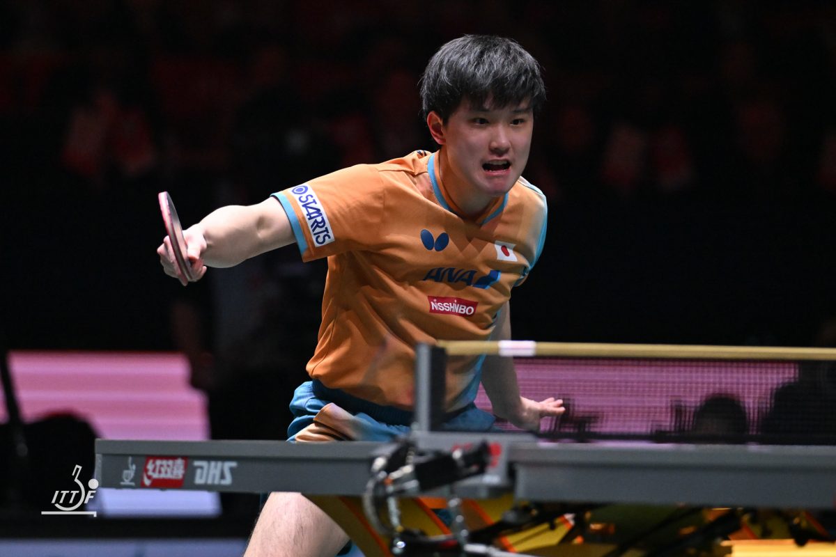 写真：張本智和（トヨタ自動車）/提供：ITTFWorld