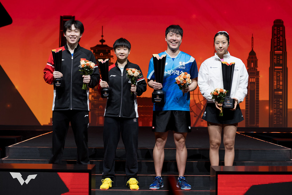 写真：混合ダブルス表彰式/提供：WTT