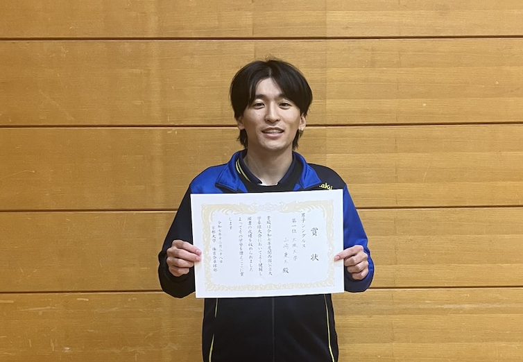 写真：山崎慶太（大阪大学）/提供：関西国公立大学卓球大会運営（主幹校・京都大学）