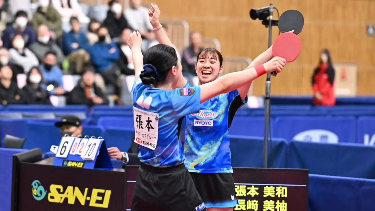 エポックワン ホロスペクトラ【長﨑美柚 張本美和】白熱の大熱戦を制する大きな先勝 県予選から日本一掴んだ張本美和/長﨑美柚ペア「全部話さなくても