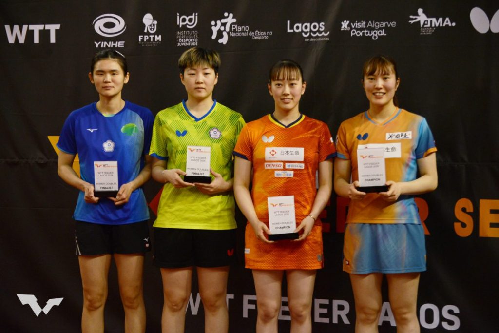 写真:女子ダブルス表彰式/提供:WTT