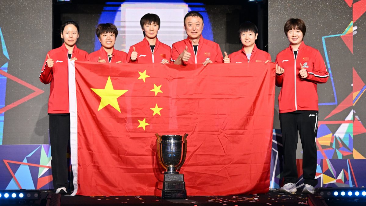 7連覇達成の中国 エース・孫穎莎、決勝の日本戦は「誰一人、1分たり 