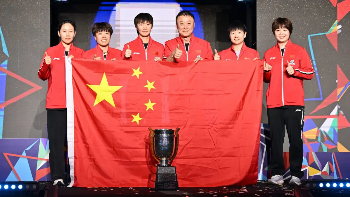 7連覇達成の中国 エース・孫穎莎、決勝の日本戦は「誰一人、1分たり 