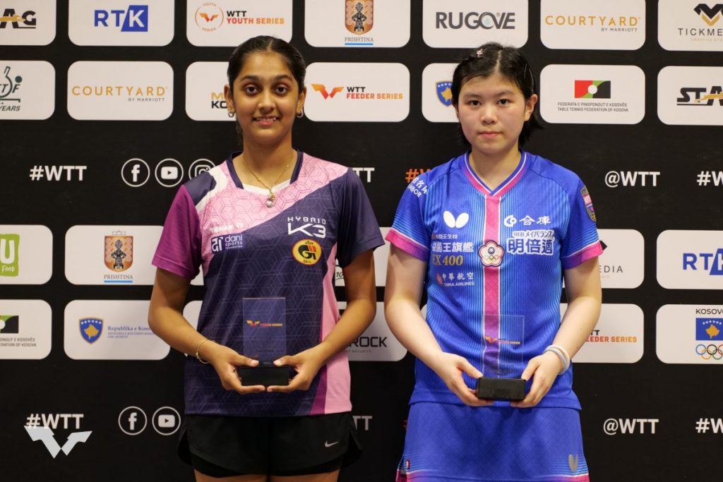 写真:女子シングルス表彰式/提供:WTT