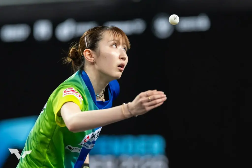 横井咲桜、早田ひなから初白星奪って8強入り 次戦は世界ランク6位の