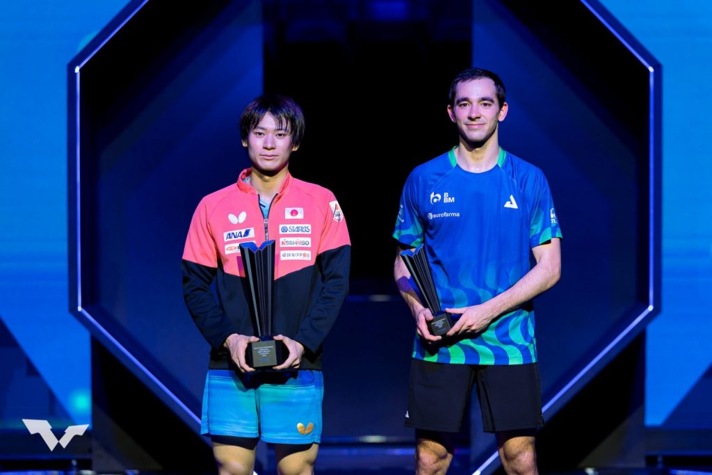 写真：男子シングルス表彰/提供：WTT