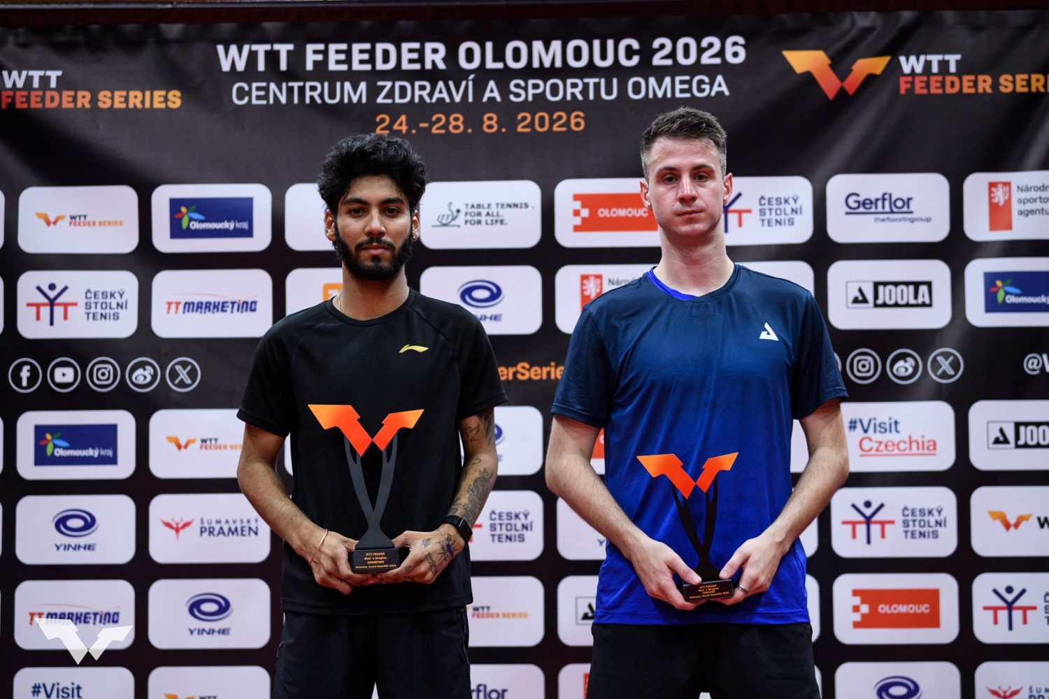 写真：男子シングルス上位入賞者/提供：WTT