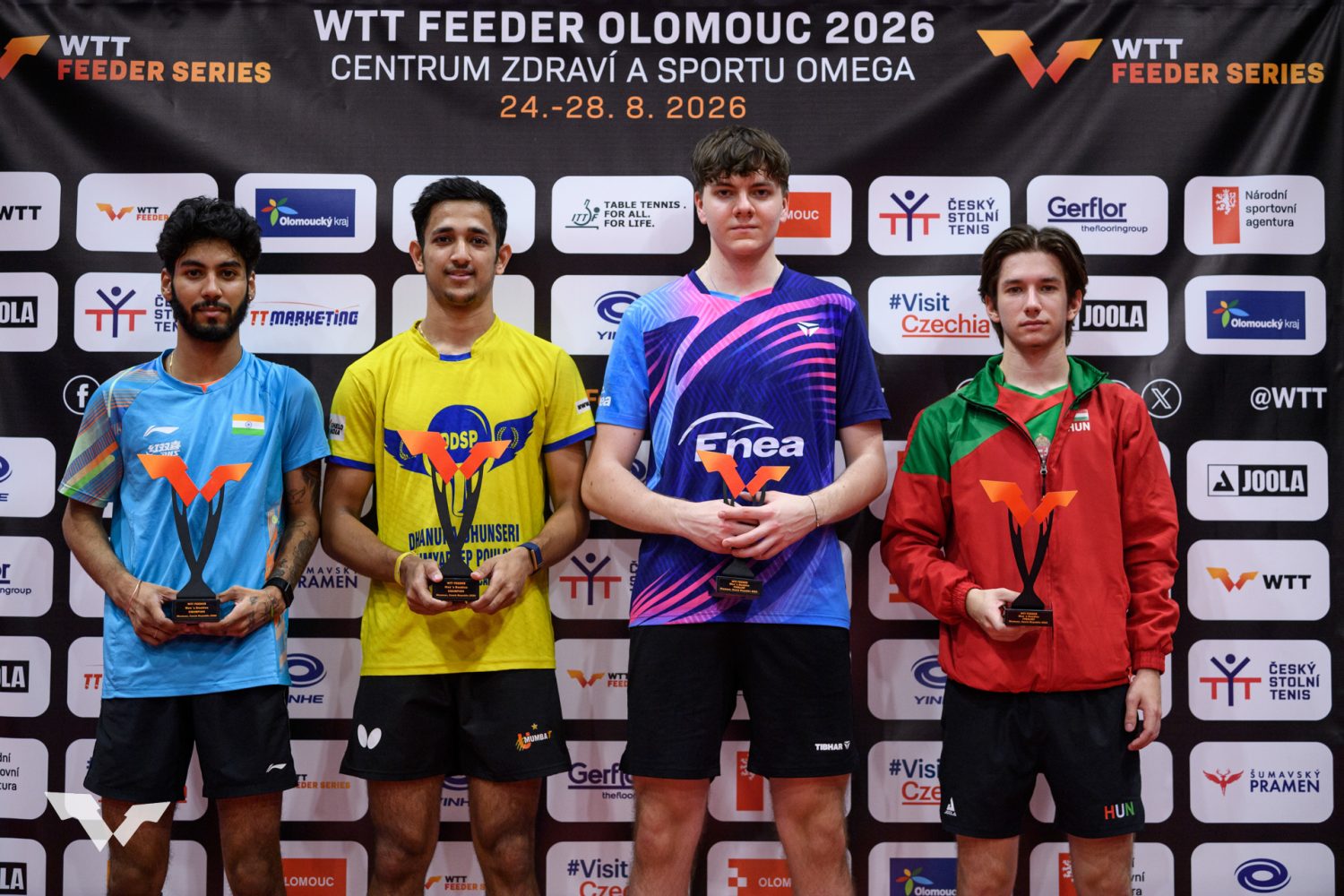 写真：男子ダブルス上位入賞者/提供：WTT
